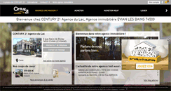 Desktop Screenshot of century21-adl-evian.com