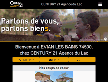 Tablet Screenshot of century21-adl-evian.com